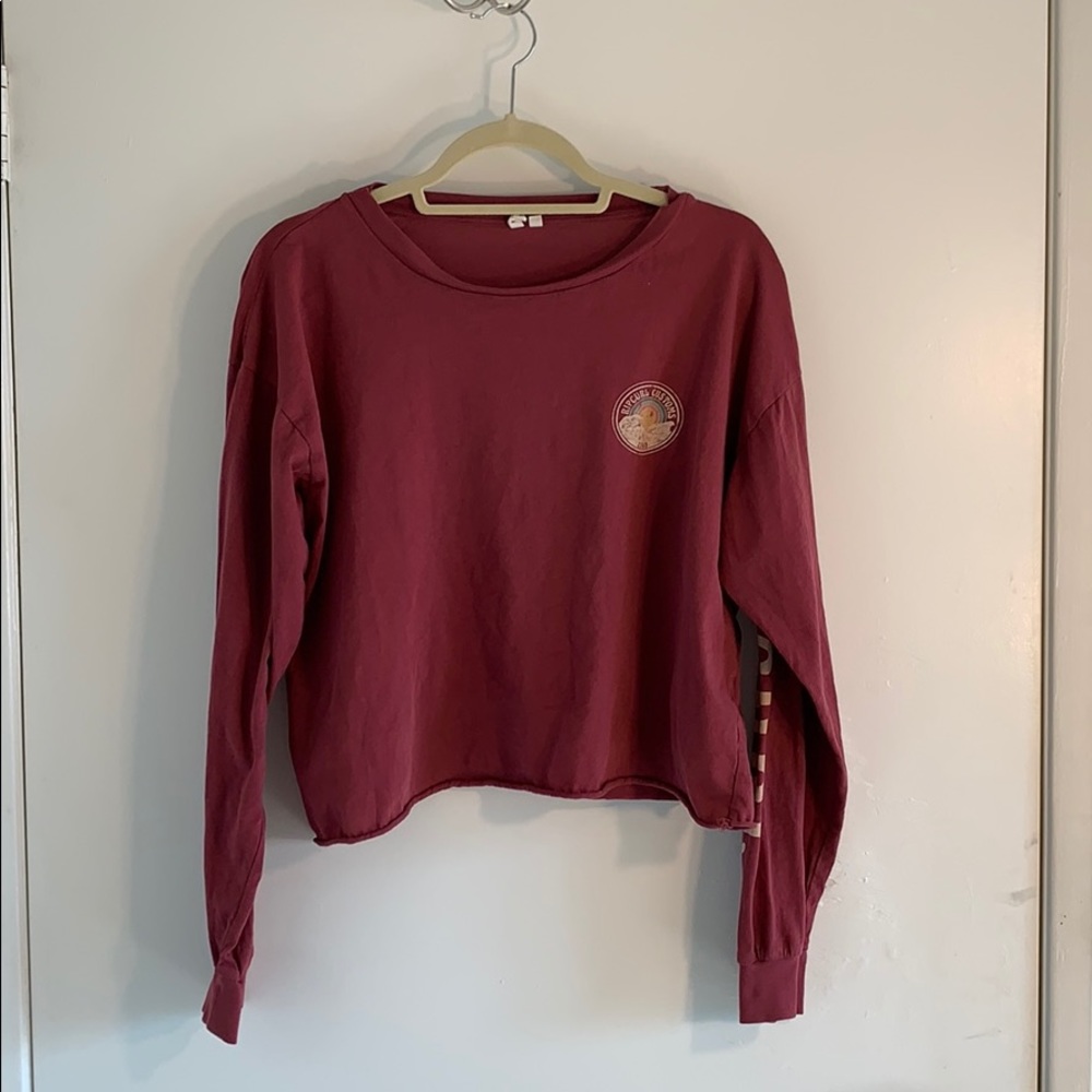 Long sleeve crop top
